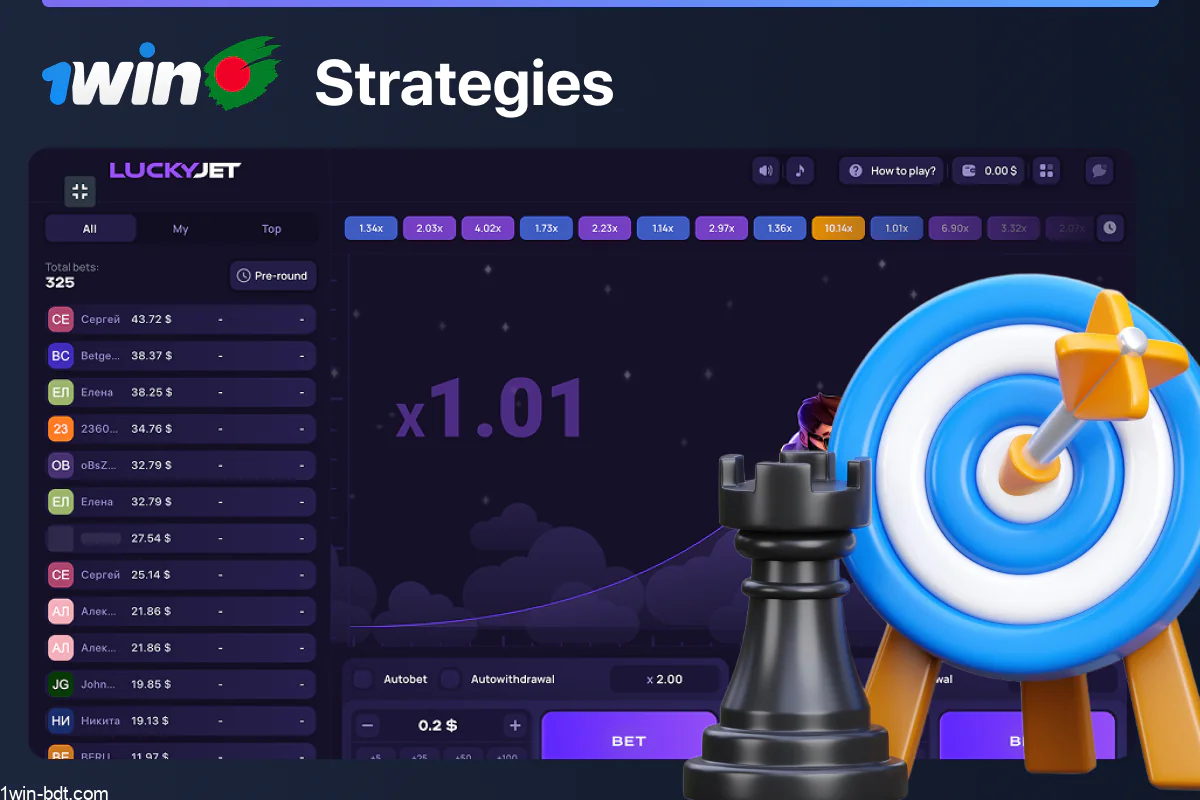 Popular 1win Lucky Jet strategies
