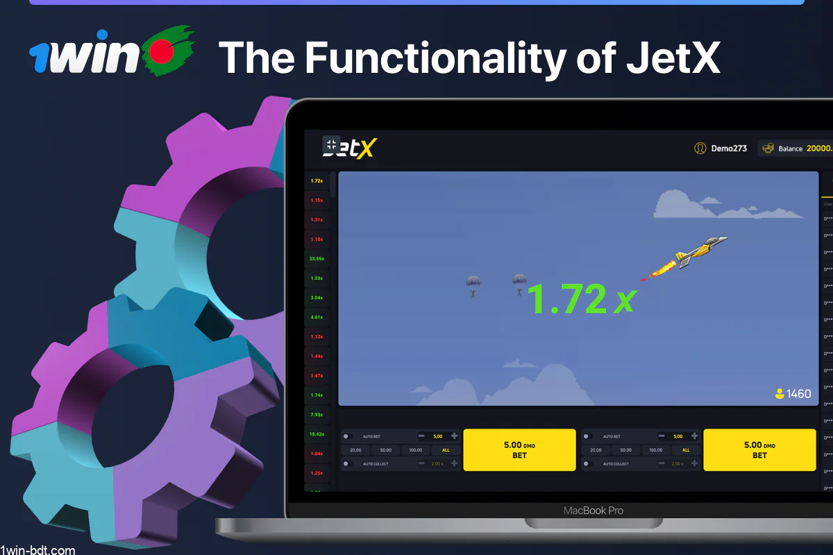 1win JetX: autoplay, double bets, stats, rules